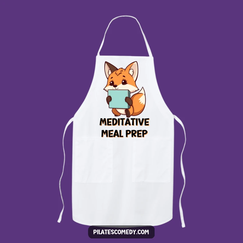 Funny Fox Yoga Block Apron - Kitchen Zen for Mindful Cooks
