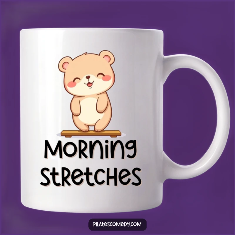 Funny Bear Yoga Mug: Hilarious Gift for Fitness Fans & Yogi Bears