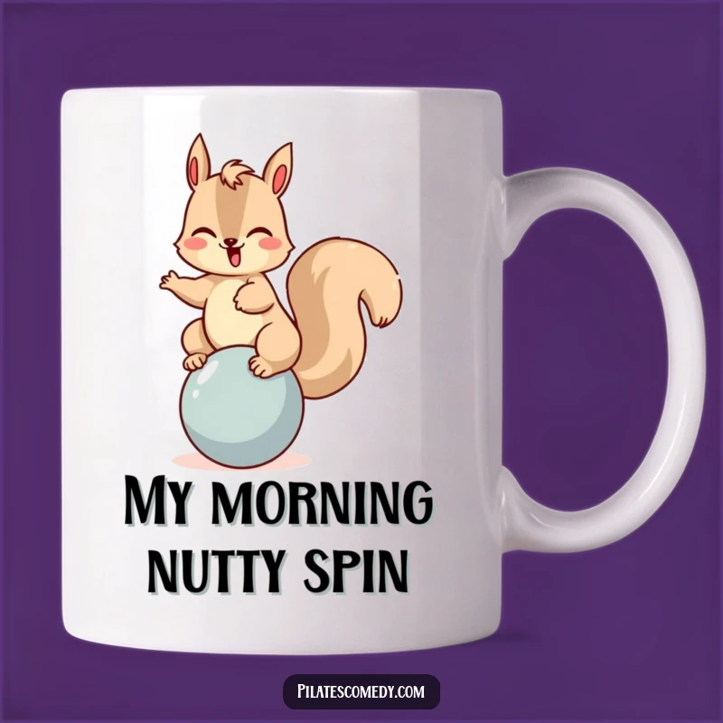 Funny Squirrel Balancing Ball Mug - Playful Giggles Gift for Joyful People