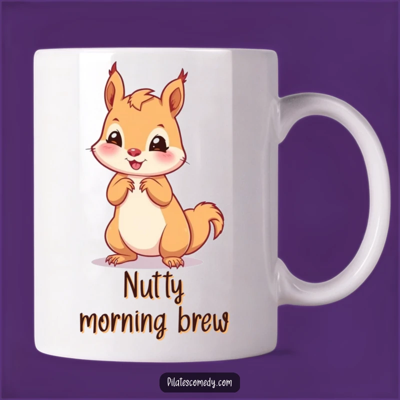 Funny Squirrel Pose Mug: Playful Animal Action for Coffee Lovers, Perfect Funny Gift