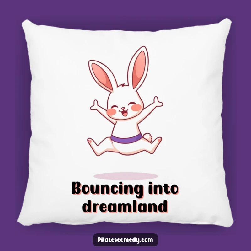 Funny Bunny Accent Pillow - Energetic Fitness Comfort Gift