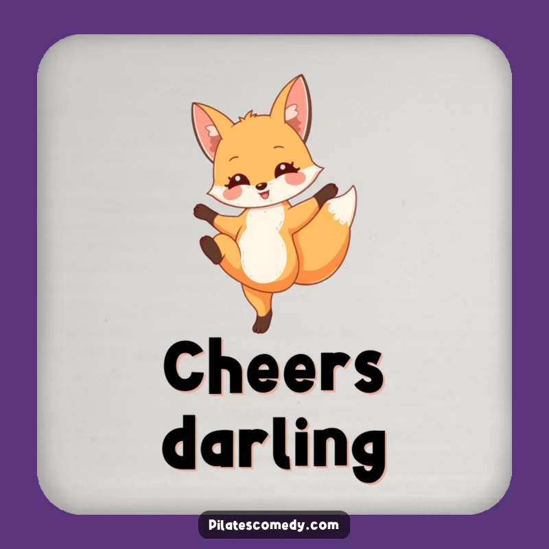 Funny Fox Drink Coaster: Elegant Protection for Surfaces, Perfect Funny Gift