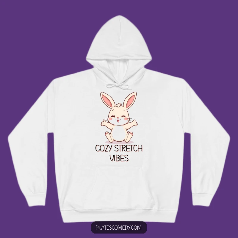 Funny Bunny Cozy Hoodie: Warm & Comfy Animal Stretch Design, Perfect Funny Gift
