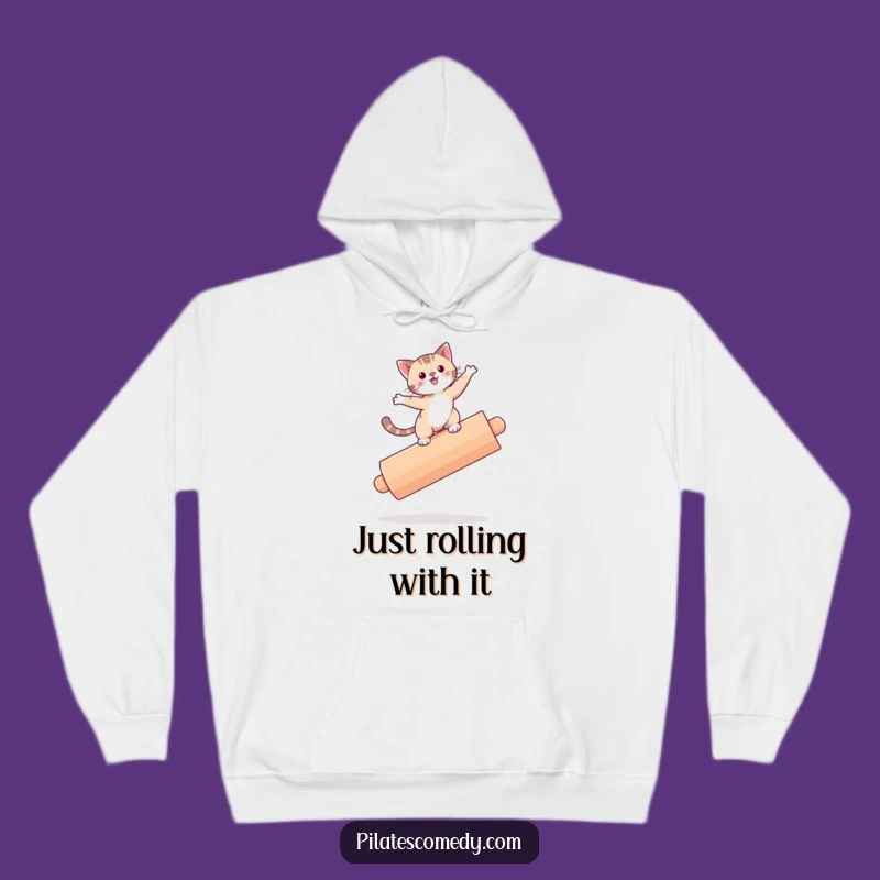 Funny Cat Roller Hoodie - Cozy & Playful Gift for Feline Fans