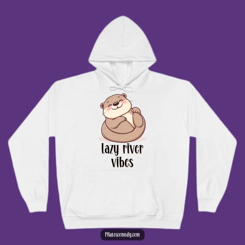 Funny Otter Cozy Hoodie: Relaxing Animal Design, Perfect Funny Gift