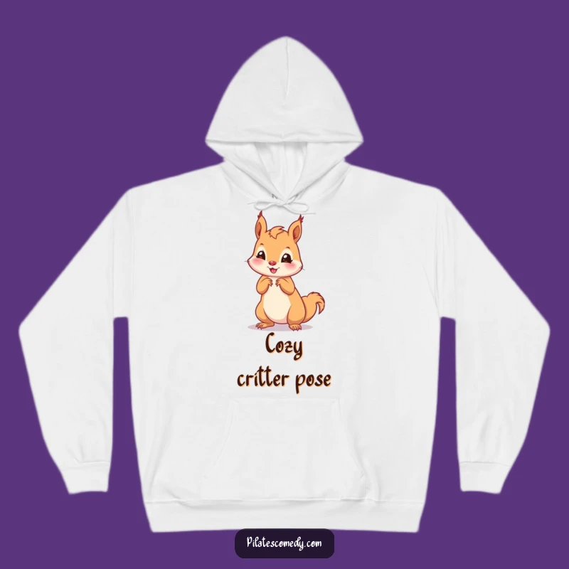 Funny Squirrel Cozy Hoodie: Playful Animal Design, Perfect Funny Gift