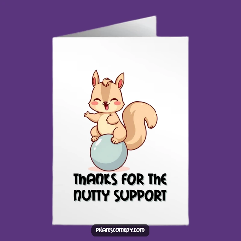 Free Printable Squirrel Thank You Card Funny Downloadable Gift for Grateful Moments