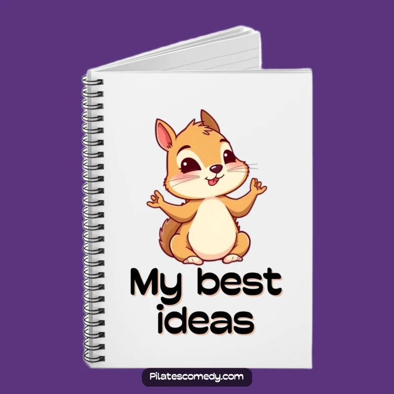 Funny Squirrel Yoga Notebook: Intense Focus for Ideas, Perfect Journal Gift