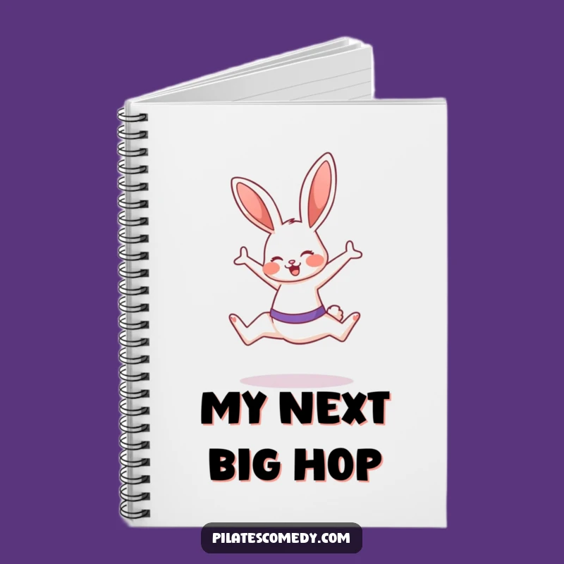 Funny Bunny Notebook - Energetic Journal Gift for Fitness Lovers