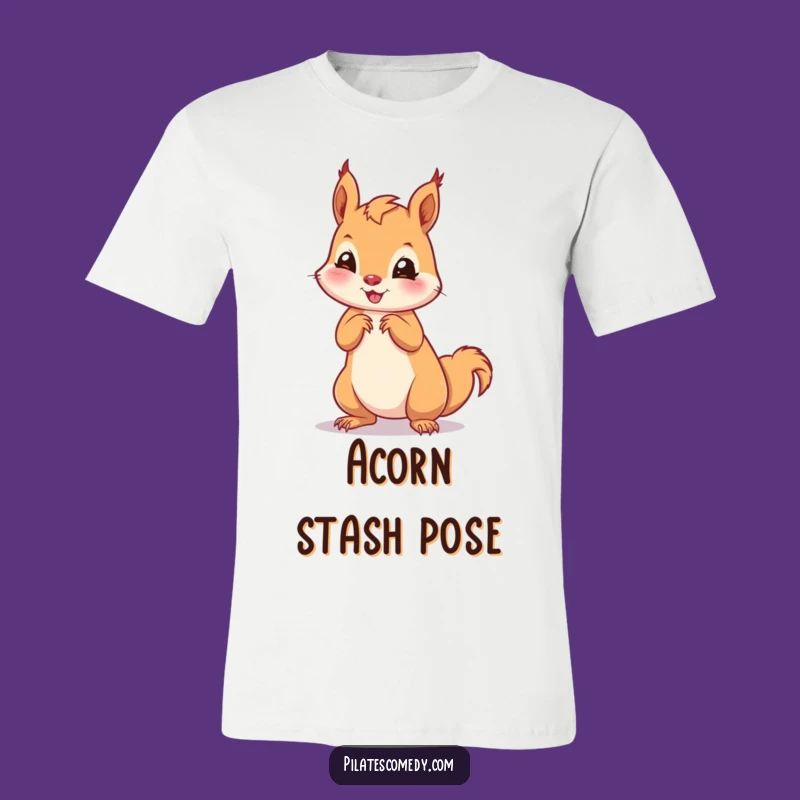 Funny Squirrel Pose T-Shirt: Adorable Animal Action Tee, Ideal Funny Gift