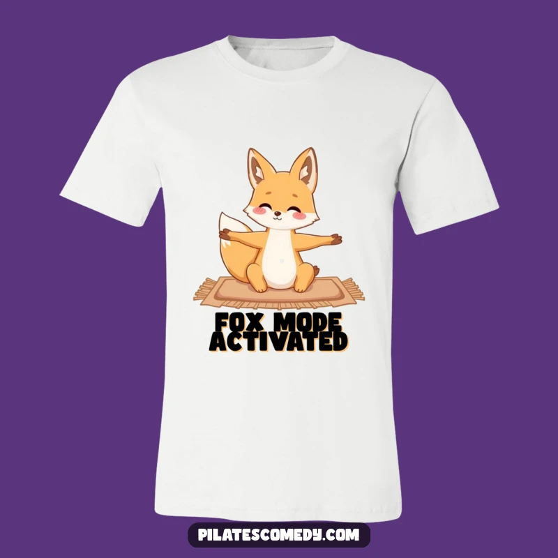 Funny Fox Yoga Shirt - Flexible & Graceful Fitness Gift Tee