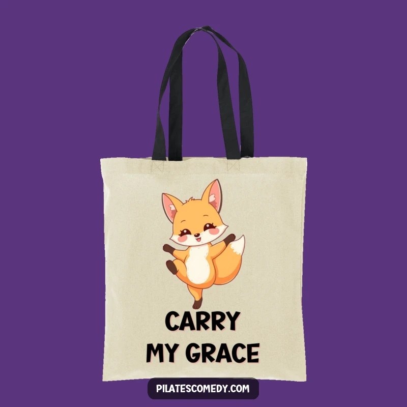 Funny Fox Elegance Tote: Chic Animal Bag, Great Funny Gift for Fox Lovers